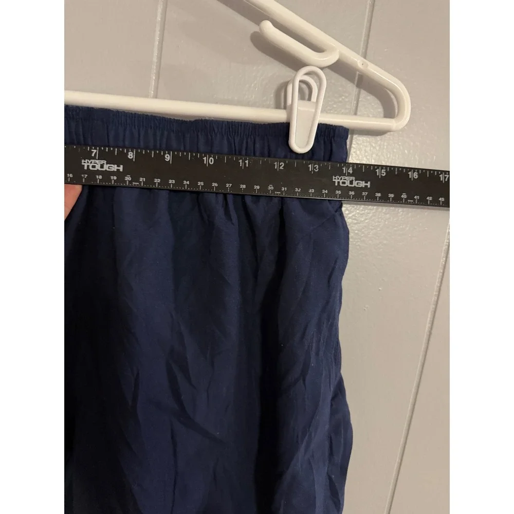 Nike Athletic Shorts Mens Large Navy Blue Elastic Waist Polyester Training‎